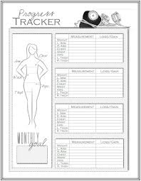 Printable Body Measurements For Weight Loss Chart Www