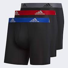 Adidas Mens Sport Performance Climalite Boxer Briefs 3 Pack