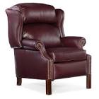 Chippendale 33'' Wide Genuine Leather Manual Wing Chair Recliner Bradington-Young