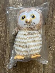 owl large stuffed plush embroidered