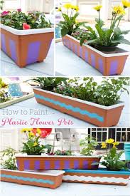 Just make sure that the paint you use is compatible with plastic. Painting Plastic Pots For Outdoors This Art Idea