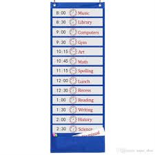 Godery Scheduling Pocket Chart 13 1 Pocket Daily Class Schedule Pocket Chart With 18 Dry Eraser Cards Ideal For Classroom 235422 Leather Laptop