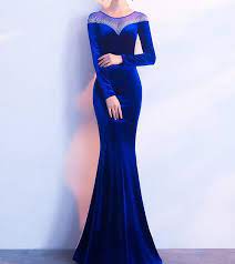 #fishtail dress #hipster dress #yep. Dark Blue Sequin Long Tight Fishtail Dress Stunning