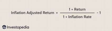 Depending on the data available, results can be obtained by using the compound interest formula or the consumer price index (cpi). Inflation Adjusted Return Definition