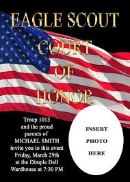 Eagle Court Of Honor Invitation Templates
