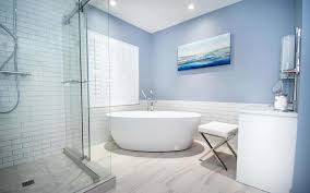 freestanding bathtub tile shower