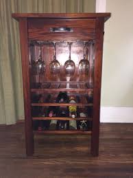 crate barrel havana wine rack for