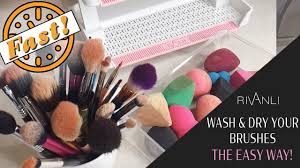dry makeup brushes sponges fast