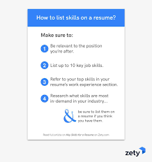 skills to put on a resume exles