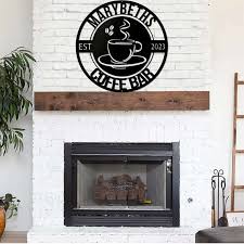 Coffee Bar Metal Sign Coffee Wall Decor
