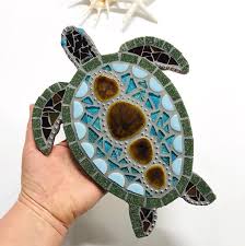 Handmade Mosaic Sea Turtle In 2023
