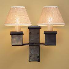 Midhope Double Wrought Iron Wall Light