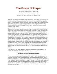 pdf the power of prayer