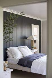 Painted Wood Paneling Feature Wall