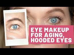 flattering makeup for older hooded eyes
