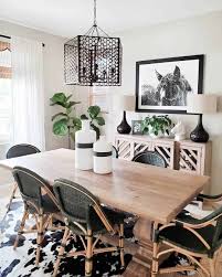 wooden farmhouse dining table on