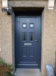 Anthracite Grey Front Door And Glass To