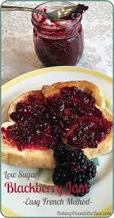 low sugar blackberry jam french style