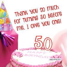 a big list of 50th birthday wishes