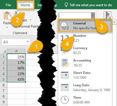 how to remove the percene in excel