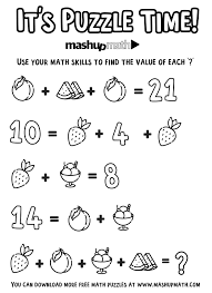 If you are taking a long car trip, these are a great idea to have at your disposal. Free Math Coloring Worksheets For Grades 1 8 Mashup Math