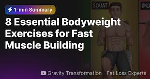 8 essential bodyweight exercises for