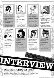 The Fairy's Tales — Sorcerer Interview FAIRY TAIL edition. From the...