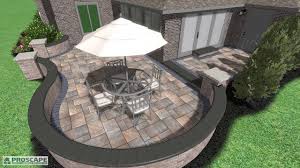 multi level patio with seat wall you