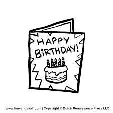 Free Black And White Birthday Card Printable Download Free