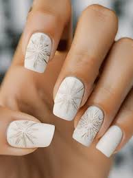 45 trendy winter white nail designs