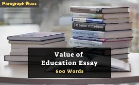 value of education essay in 300 400