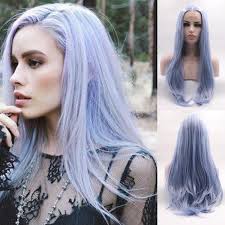 Also, dyeing one's hair is one of those ways to look good. Blue Bird Long Straight Sky Blue Hair Synthetic Lace Front Wig Natural Beautiful Diary 1990