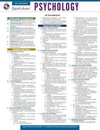Psychology Rea Quick Access Reference Chart Psyc