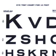 Graham Field Snellen Plastic Eye Chart 10 Chart Eye Test Snellen 10 Ft Each Model 1264