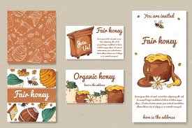 Fair Honey Invitation Template For Card Poster Blank Apiary