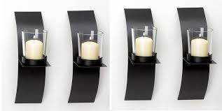 Wall Sconce Set 4 Mod Art Matte Black