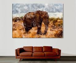 Elephant Canvas Art Animals Print