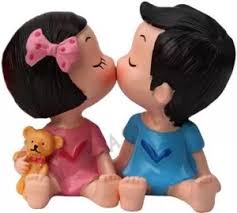 primefair valentine resin cute kissing