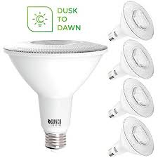 Sunco Lighting 4 Pack Par38 Led Bulb With Dusk To Dawn Photocell Sensor 5000k