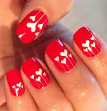 It could be patriotic if you want, or just a simple color combination. 45 Romantic Heart Nail Art Designs For Creative Juice