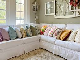 colorful throw pillows for spring