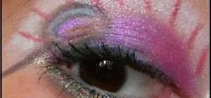 candyland inspired eye makeup look
