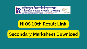 nios 10th result 2023 link secondary
