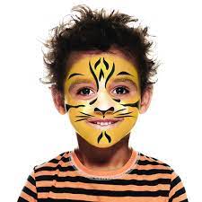 tiger face paint 4 easy guides snazaroo