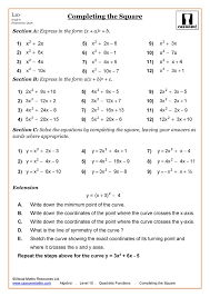 Algebra Teaching Resources Worksheets