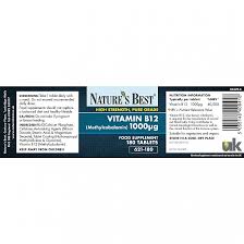 Best vitamin b12 in 2020. Vitamin B12 Methylcobalamin 100Âµg Nature S Best