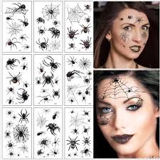 10sheets face makeup terror spider