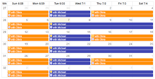 60 40 custody schedules and what they