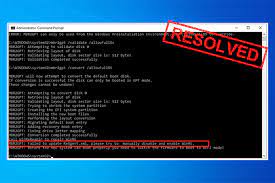 mbr2gpt failed to update reagent xml on