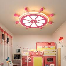 Nautical Ceiling Lights Iron And Acrylic 1 Light Flush Mount Ceiling Lights Kids Room Lighting Susuohome Com